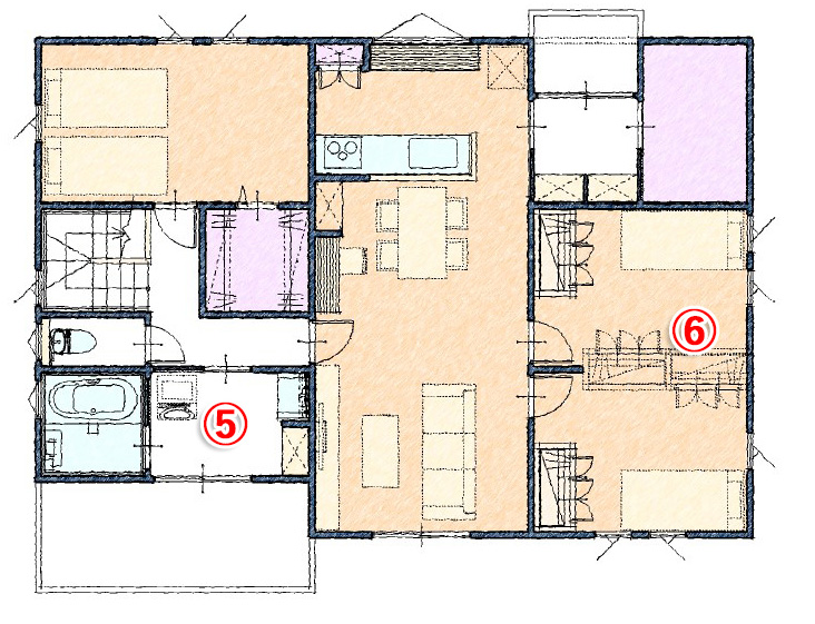 二世帯住宅独立型2F PLAN